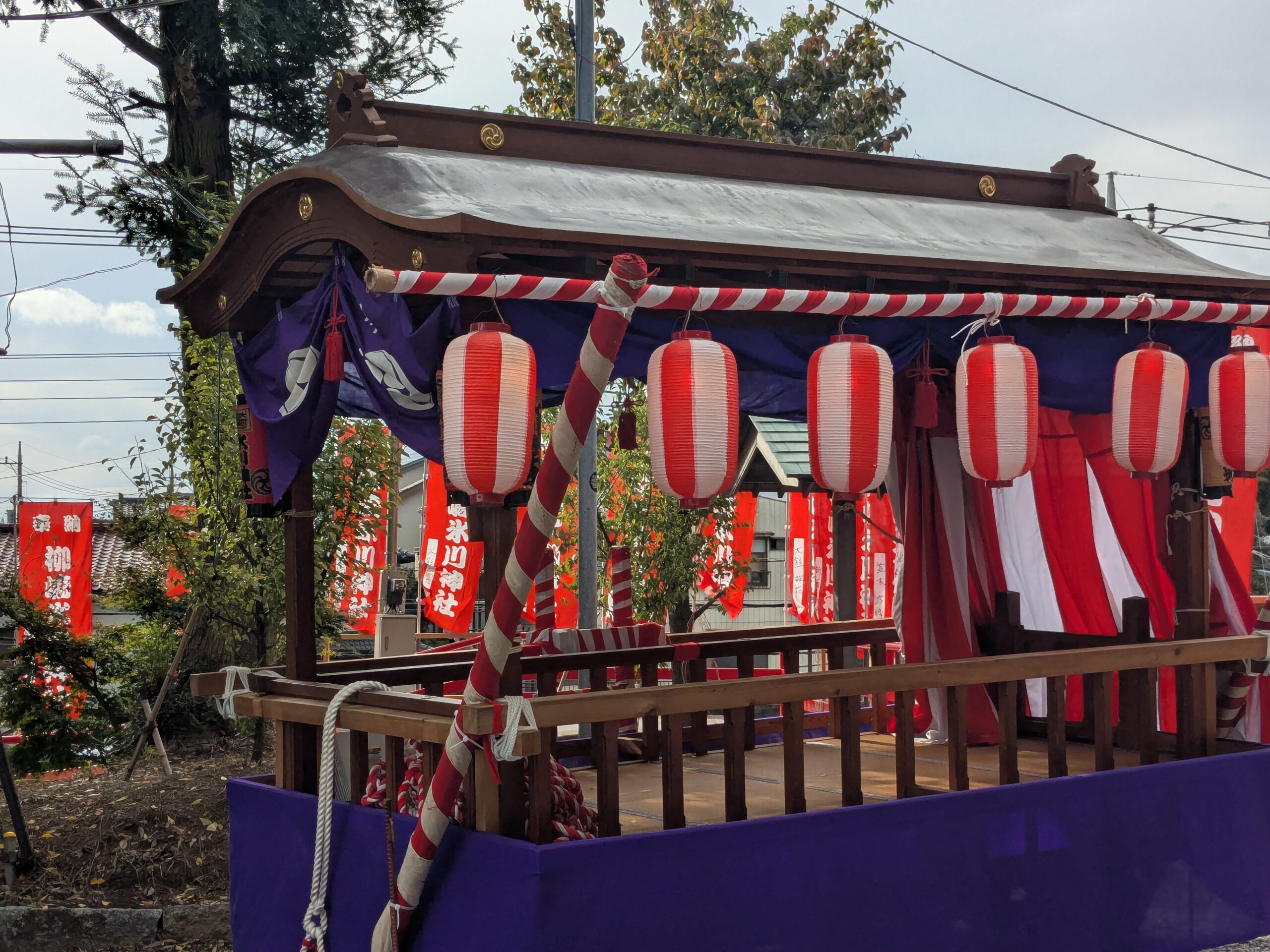 柳崎氷川神社秋祭り櫓