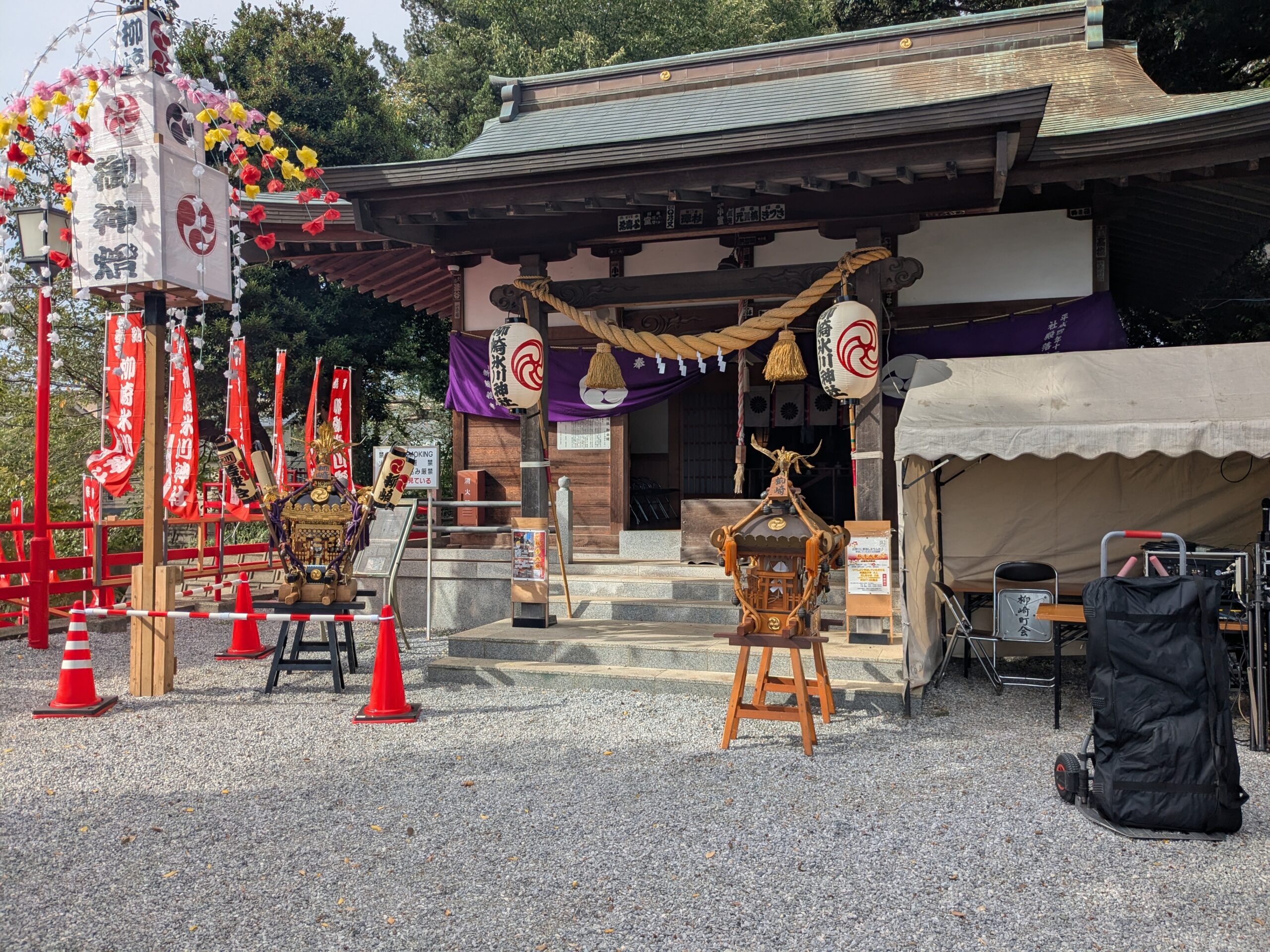 神社２：柳崎氷川神社秋祭り